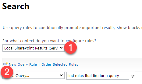 Create a new query rule