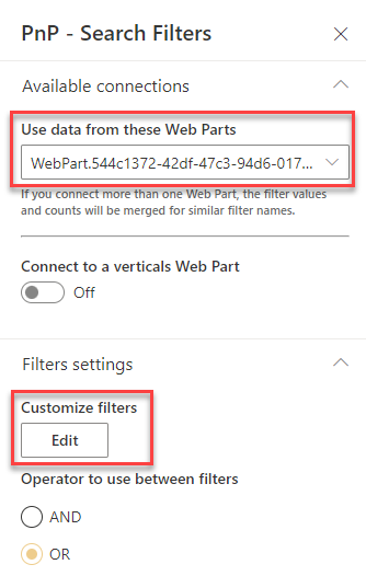 configure Search Filters