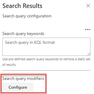 Search Results - Query Modifier